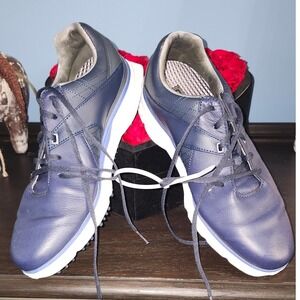 FootJoy PRO/SL Golf Shoes Blue Leather Spiked Mens‎ Size 8.5 M